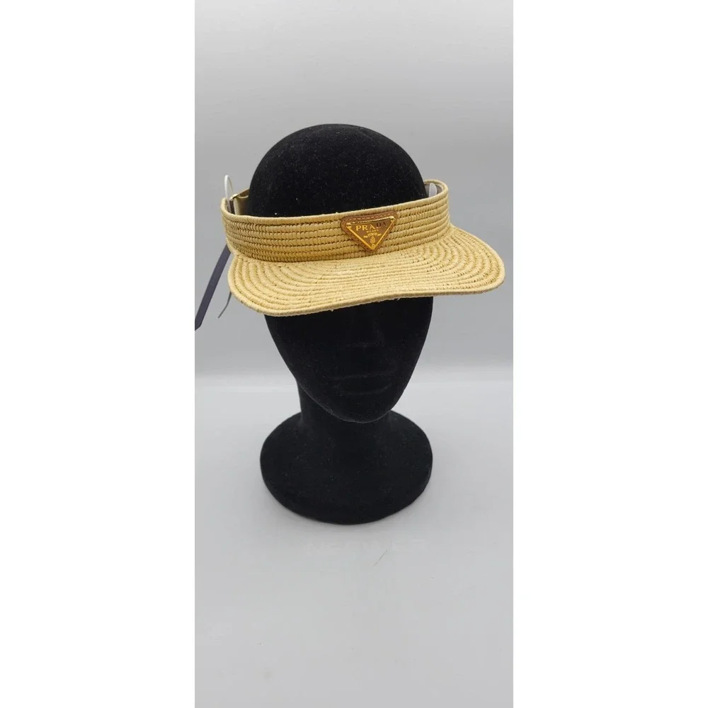 Prada Crochet Visor Hat